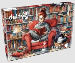 DELFY CASSE-TÊTE 1000 PIÈCES - HEURE DE LECTURE TRANQUILLE (COZY READING TIME) #DE-25027
